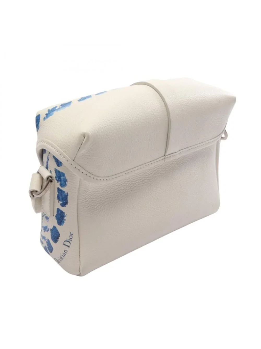 Dior Shoulder Bag Hilton Nel White Leather